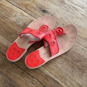Jack Roger's salmon color thong sandles 8 Medium